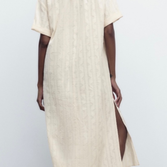 ZARA embroidered tunic style dress - Picture 3 of 8